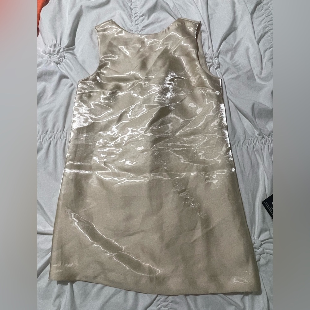 H&M Shimmering Cream Dress